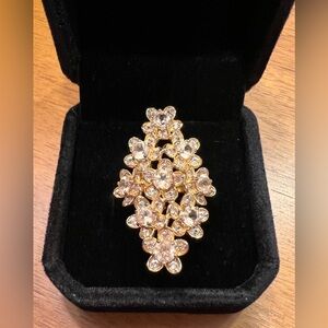 Sterling Silver with Gold Plate Imperial Garnet and Zircon